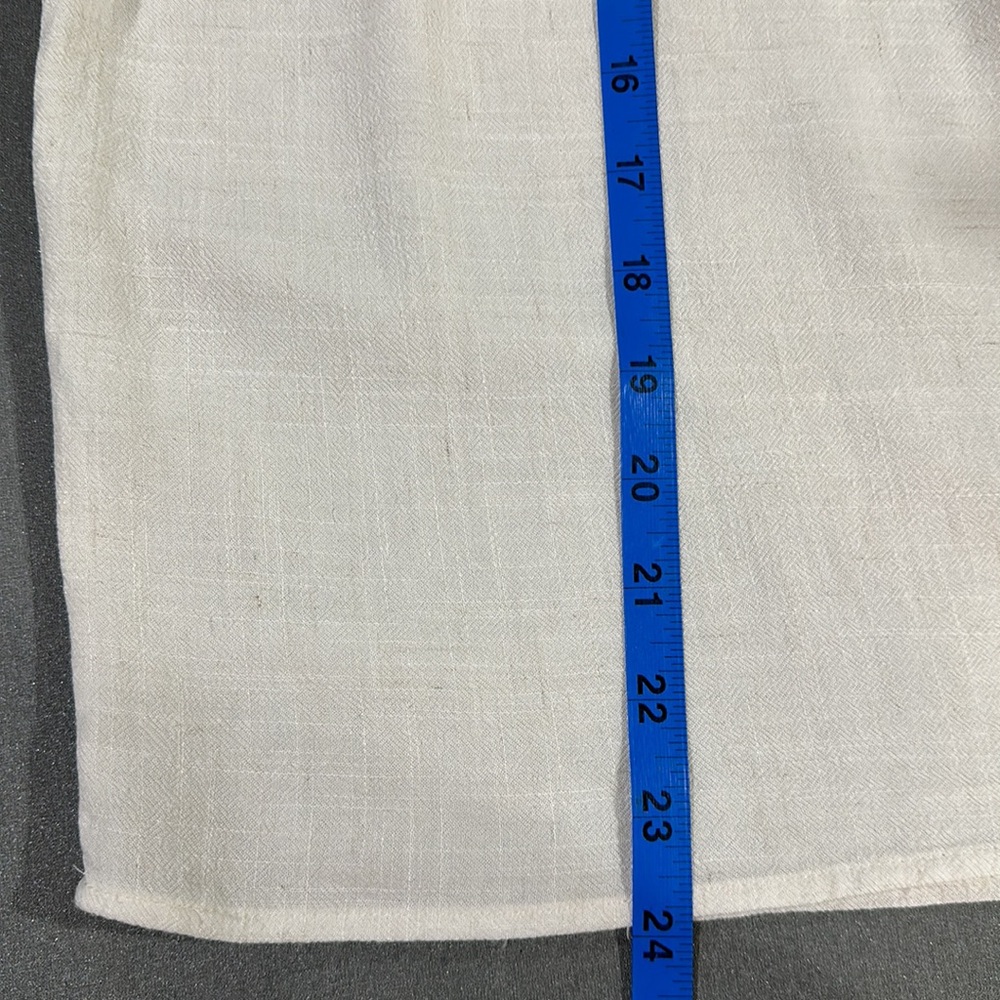 THML Off-White  Boho Sleeveless Top with Multicolor Accents ~ Large - Picture 7 of 9
